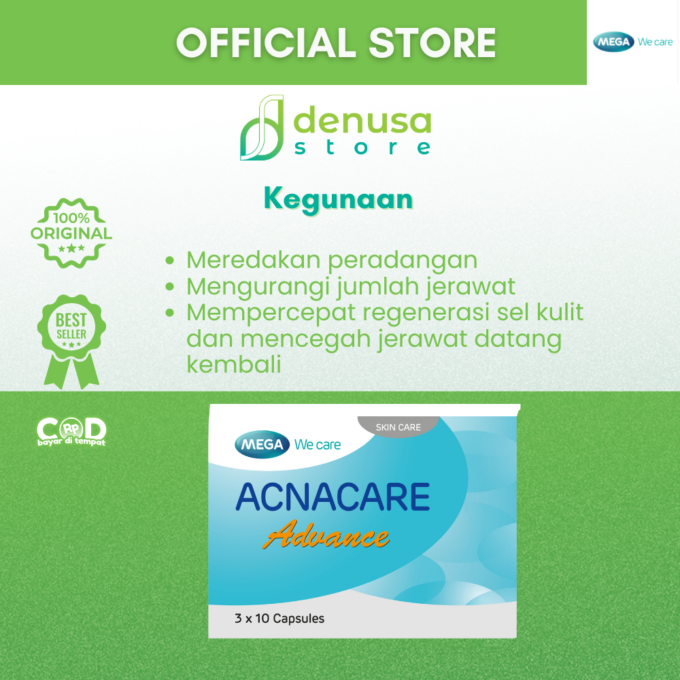 Mega Acnacare Advance Skin Health 30 Kapsul