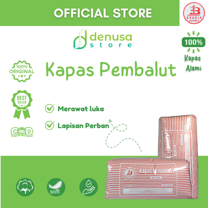 Bradja Kapas Pembalut - 500gr