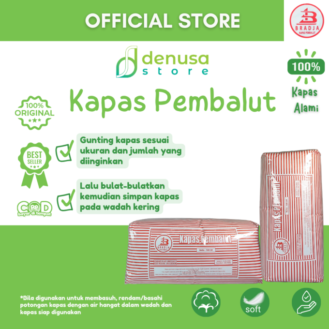 Bradja Kapas Pembalut - 500gr