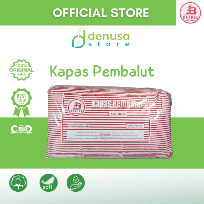 Bradja Kapas Pembalut - 1000gr