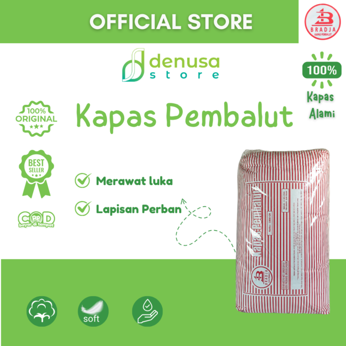 Bradja Kapas Pembalut - 1000gr