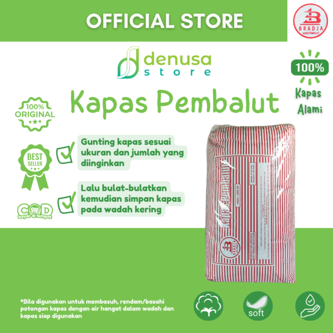 Bradja Kapas Pembalut - 1000gr