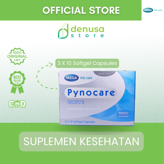 Mega Pynocare White Suplemen Makanan 30 Softgel Capsules