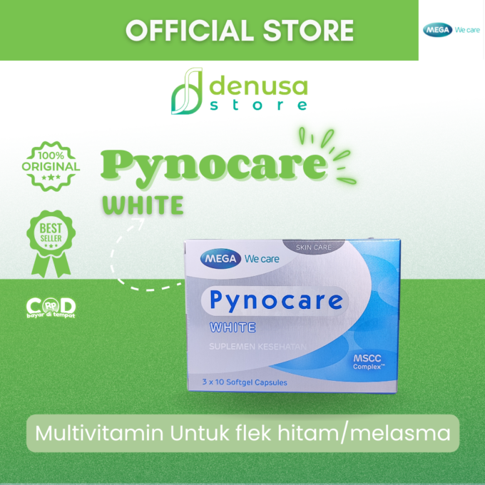 Mega Pynocare White Suplemen Makanan 30 Softgel Capsules