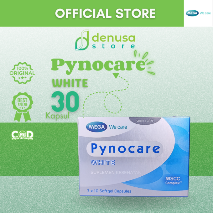 Mega Pynocare White Suplemen Makanan 30 Softgel Capsules