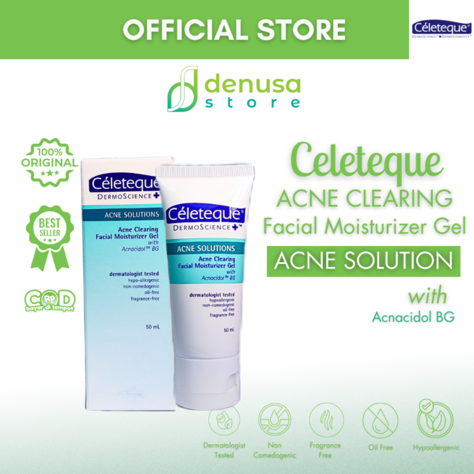 Celeteque Acne Clearing Facial Moisturizer Gel 50Ml