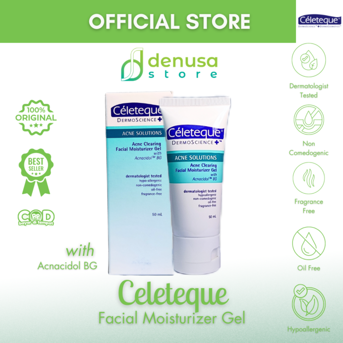 Celeteque Acne Clearing Facial Moisturizer Gel 50Ml