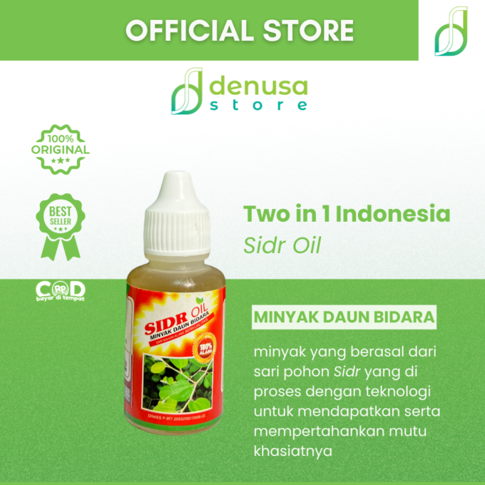 Two in 1 Indonesia Sidr Oil Minyak Daun Bidara 30ml