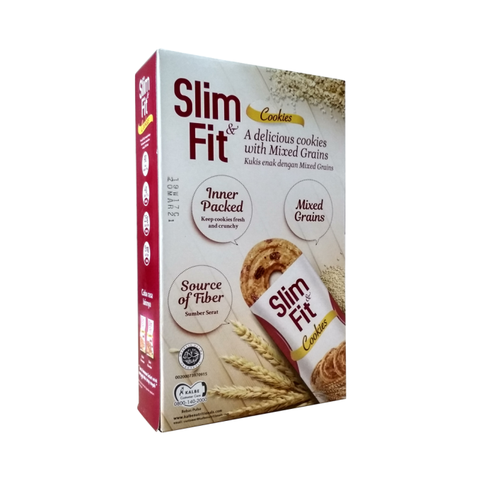 Kalbe Slim Fit Cookies Raisin Cinnamon 10x22gr ( 1 Kotak )