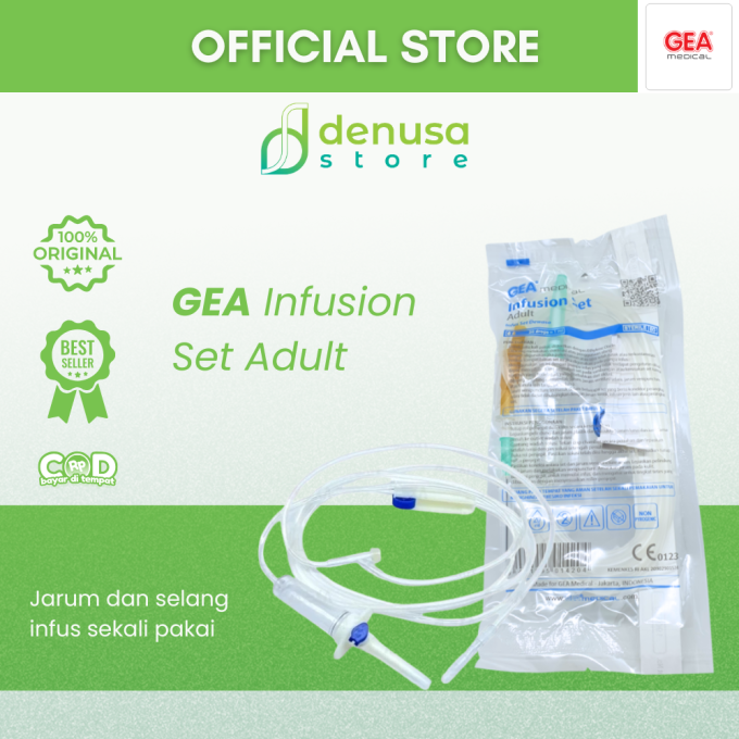 GEA Infusion Set Adult Infus Set Dewasa