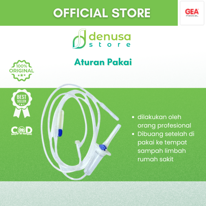 GEA Infusion Set Adult Infus Set Dewasa