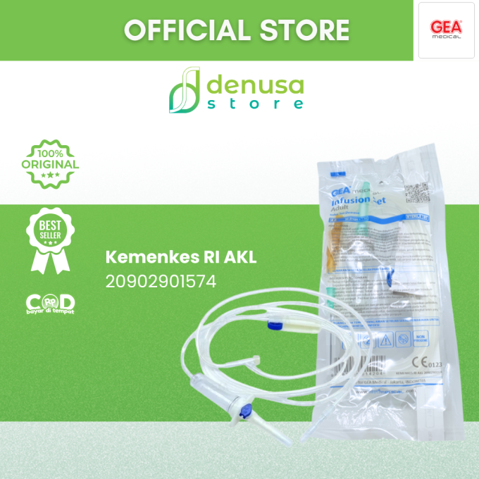 GEA Infusion Set Adult Infus Set Dewasa