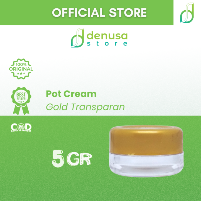 Pot Cream 5gr Gold Transparan