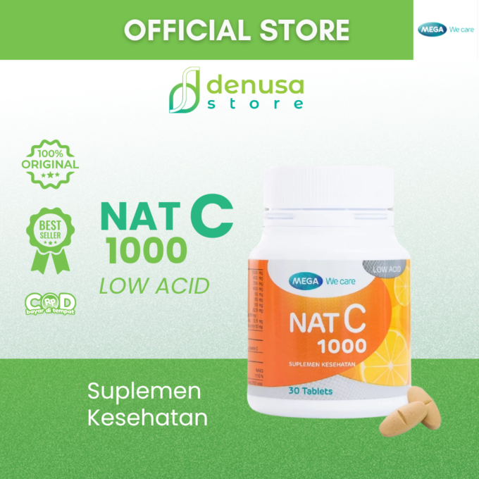 MEGA We Care Nat C 1000 Suplemen Kesehatan 30 Tablet