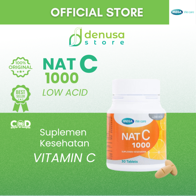 MEGA We Care Nat C 1000 Suplemen Kesehatan 30 Tablet