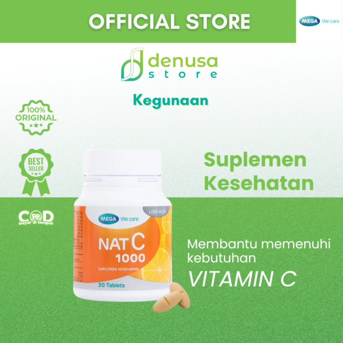 MEGA We Care Nat C 1000 Suplemen Kesehatan 30 Tablet