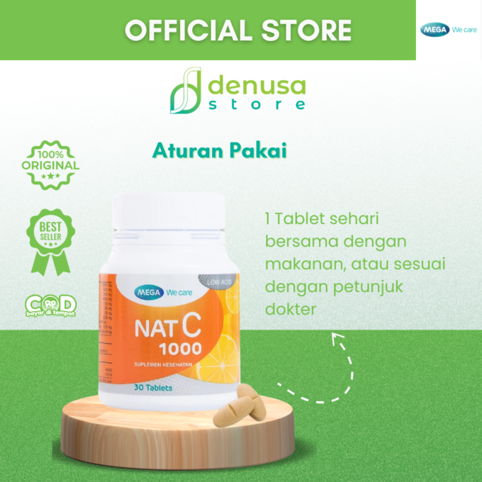 MEGA We Care Nat C 1000 Suplemen Kesehatan 30 Tablet