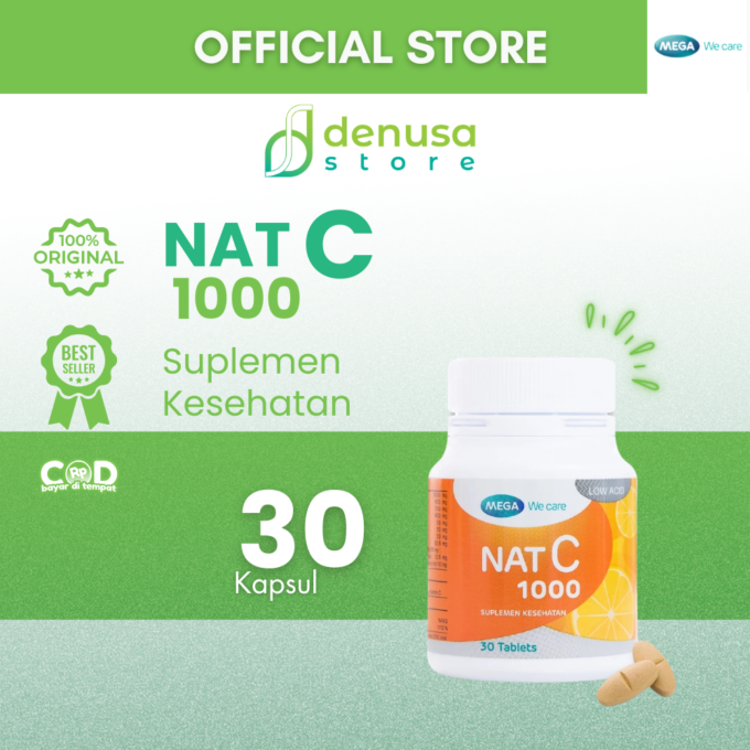 MEGA We Care Nat C 1000 Suplemen Kesehatan 30 Tablet