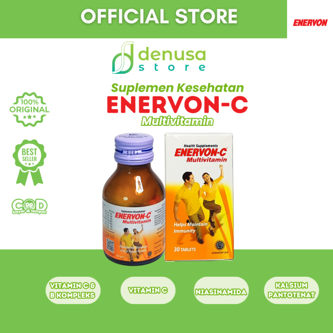 Enervon-C Vitamin C Multivitamin 1 Botol 30 Tablet