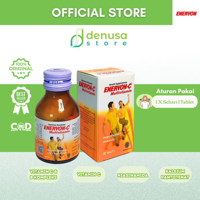 Enervon-C Vitamin C Multivitamin 1 Botol 30 Tablet