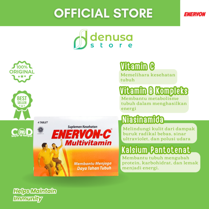 Enervon-C Vitamin C Multivitamin 1 Strip 4 Tablet