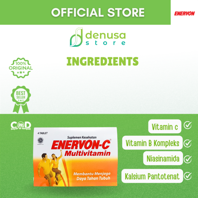 Enervon-C Vitamin C Multivitamin 1 Strip 4 Tablet