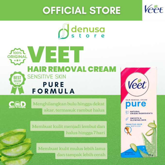 Veet Hair Removal Cream Kulit Sensitif 25gr