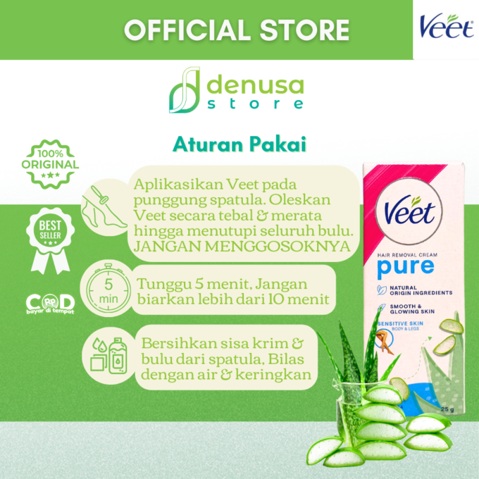 Veet Hair Removal Cream Kulit Sensitif 25gr