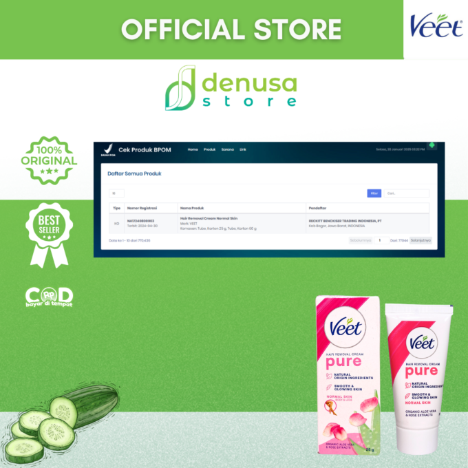 Veet Hair Removal Cream Kulit Normal 25gr