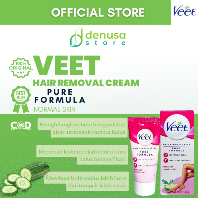 Veet Hair Removal Cream - Kulit Normal - 25gr