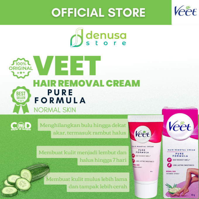 Veet Hair Removal Cream - Kulit Normal - 60gr