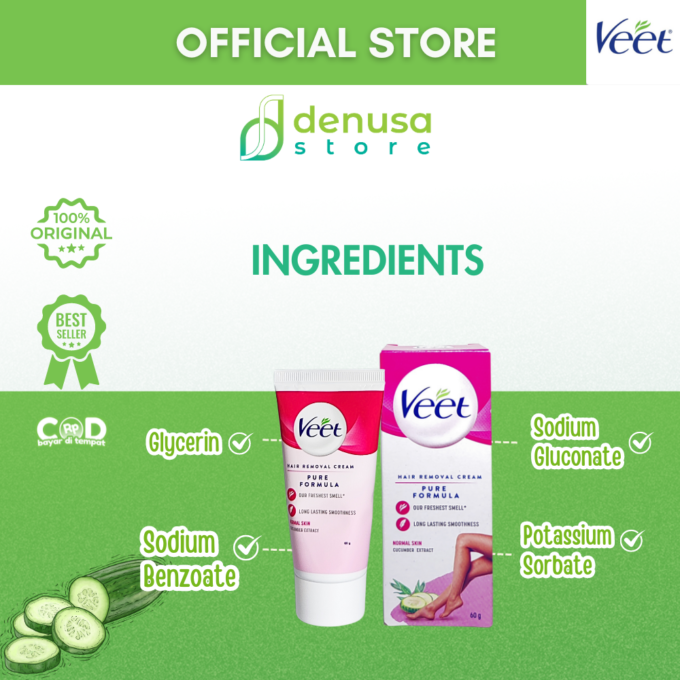 Veet Hair Removal Cream - Kulit Normal - 60gr