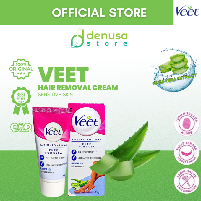 Veet Hair Removal Cream - Kulit Sensitif - 25gr