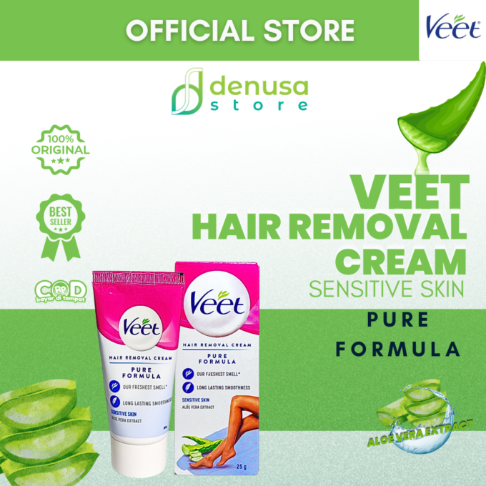 Veet Hair Removal Cream - Kulit Sensitif - 25gr