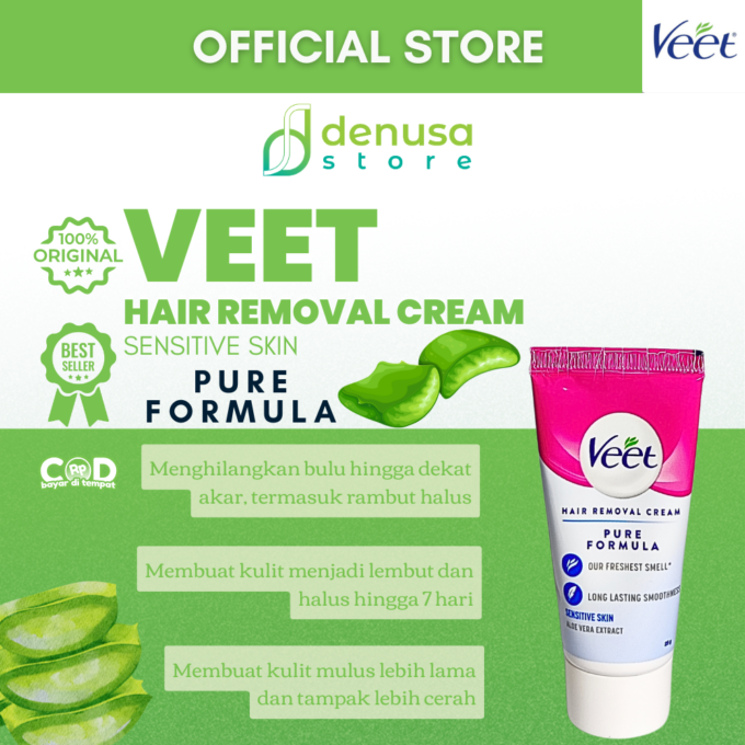 Veet Hair Removal Cream - Kulit Sensitif - 25gr