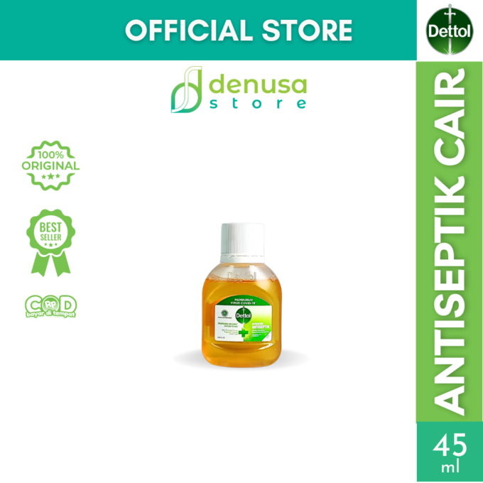 Dettol Antiseptic Liquid - Antiseptik Cair - Botol 45ml