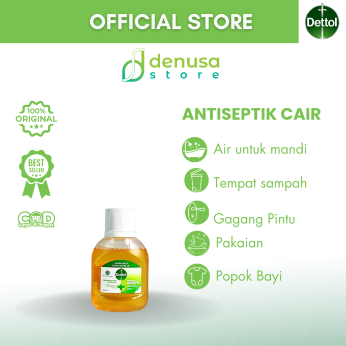 Dettol Antiseptic Liquid - Antiseptik Cair - Botol 45ml