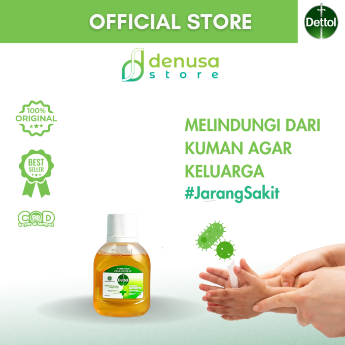 Dettol Antiseptic Liquid - Antiseptik Cair - Botol 45ml