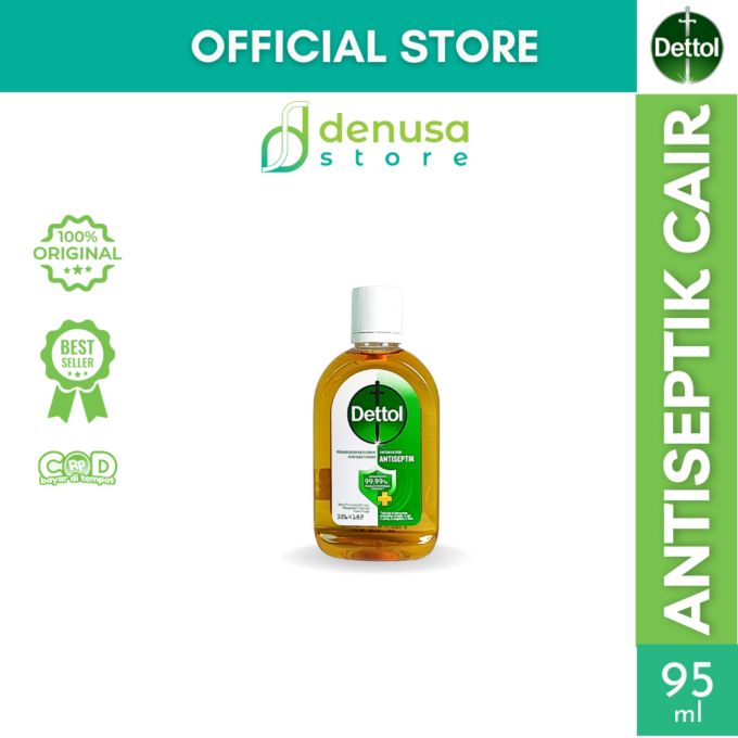 Dettol Antiseptic Liquid - Antiseptik Cair - Botol 95ml