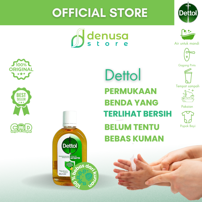 Dettol Antiseptic Liquid - Antiseptik Cair - Botol 95ml