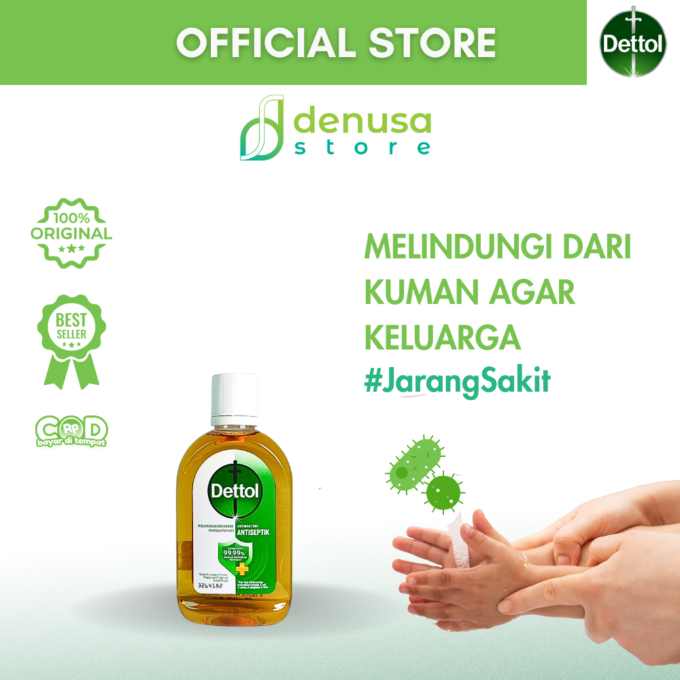 Dettol Antiseptic Liquid - Antiseptik Cair - Botol 95ml