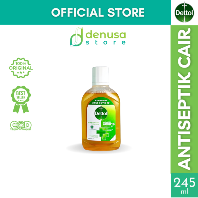 Dettol Antiseptic Liquid - Antiseptik Cair - Botol 245ml