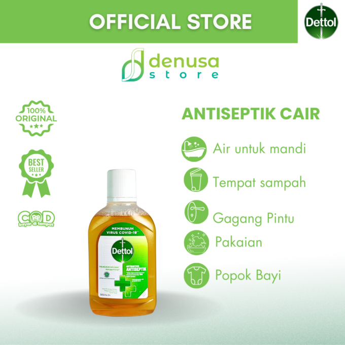 Dettol Antiseptic Liquid - Antiseptik Cair - Botol 245ml