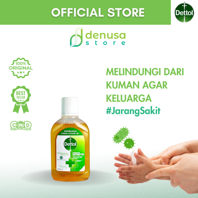 Dettol Antiseptic Liquid - Antiseptik Cair - Botol 245ml