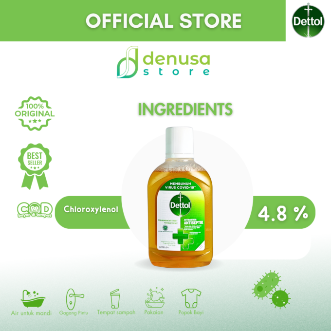 Dettol Antiseptic Liquid - Antiseptik Cair - Botol 245ml