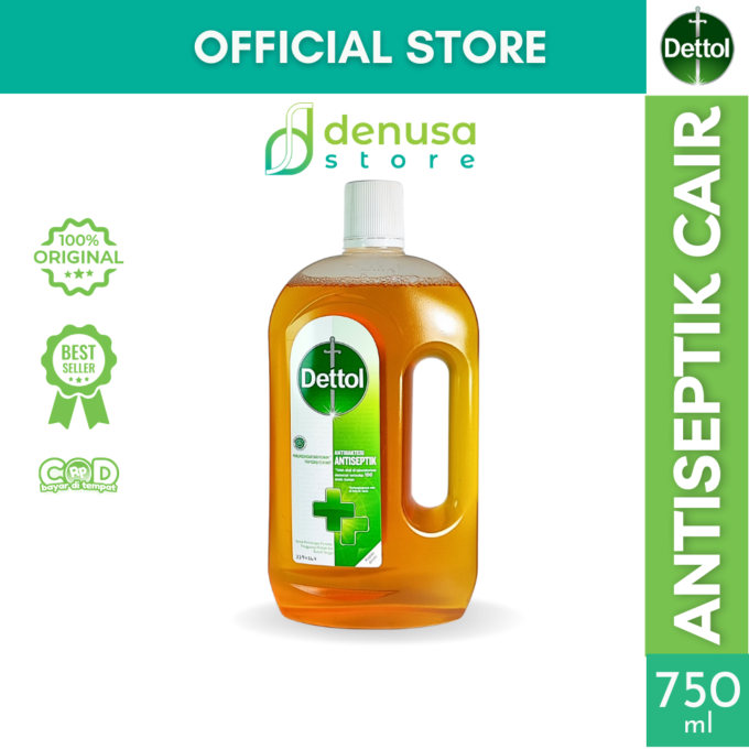 Dettol Antiseptic Liquid - Antiseptik Cair - Botol 750ml