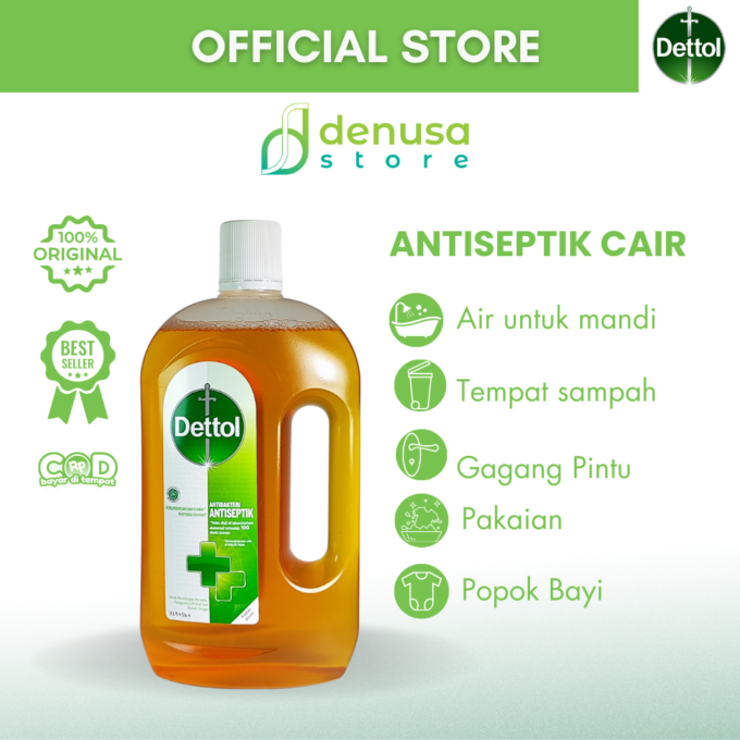 Dettol Antiseptic Liquid - Antiseptik Cair - Botol 750ml