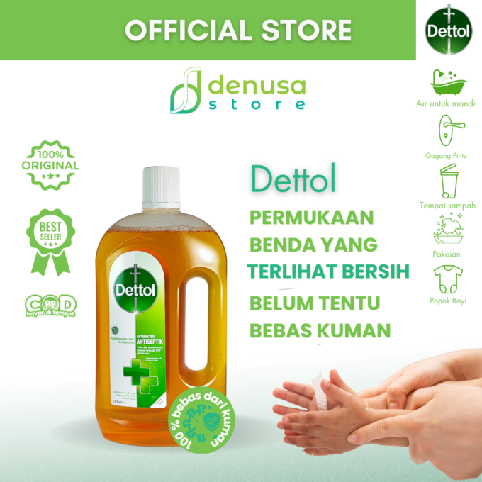 Dettol Antiseptic Liquid - Antiseptik Cair - Botol 750ml