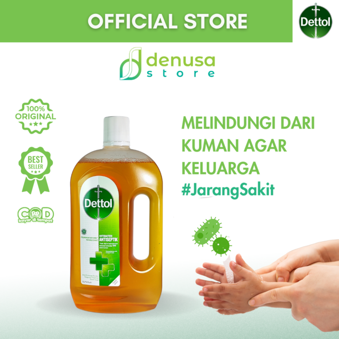 Dettol Antiseptic Liquid - Antiseptik Cair - Botol 750ml