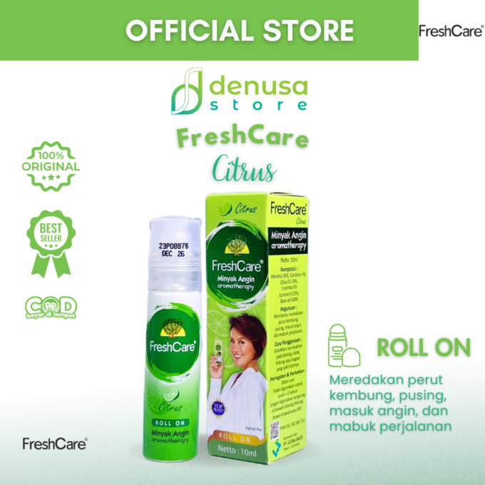 FreshCare - Minyak Angin Aromatherapy - Original / Citrus - Roll On 10ml